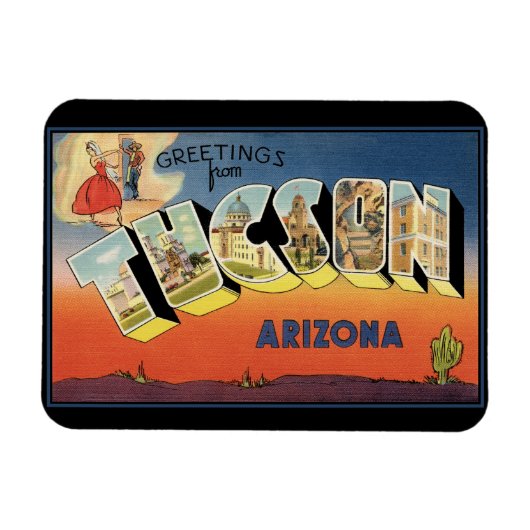 Groeten van Tucson Arizona Magnet Magneet (Horizontaal)