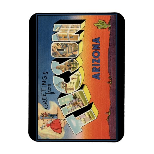 Groeten van Tucson Arizona Magnet Magneet (Verticaal)