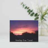 Groeten van Tucson. Briefkaart (Staand voorkant)