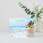 Groeten van vakantiebriefkaart feestdagenkaart (Staand voorkant)