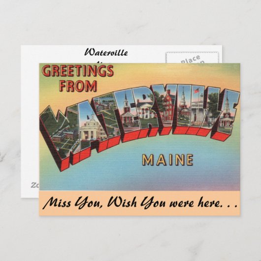 Groeten van Waterville Briefkaart (Voorkant / Achterkant)