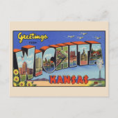 Groeten van Wichita Large Letter Briefkaart (Voorkant)