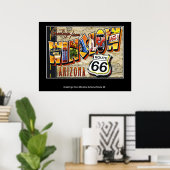 Groeten van Winslow Arizona Route 66 Poster (Thuiskantoor)