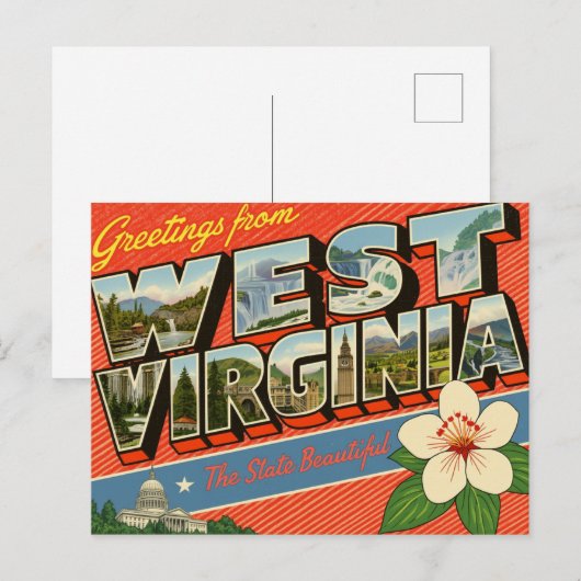  "Groeten van WV" Grote Brief Briefkaart (Voorkant / Achterkant)