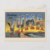 Groeten van Yuma Grote Letter Briefkaart (Voorkant)
