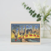 Groeten van Yuma Grote Letter Briefkaart (Staand voorkant)