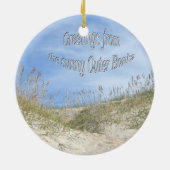 Groeten van zonnevlekken op OBX-Zee Keramisch Ornament (Achterkant)