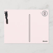 Groeten van ... Zwarte eekhoorn Briefkaart (Achterkant)