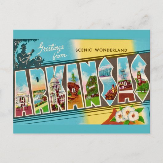 Groeten vanuit Arkansas Ansichtkaart  Briefkaart (Voorkant)