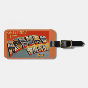 Groeten vanuit Asbury Park Bagage Label