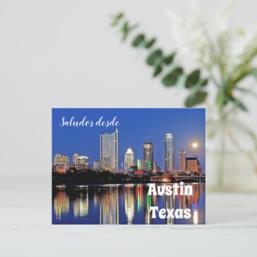 Groeten vanuit Austin Texas - ansichtkaart Briefkaart (Staand voorkant)