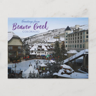 Groeten vanuit Beaver Creek Colorado ansichtkaart Briefkaart