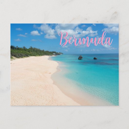 Groeten vanuit Bermuda Schitterende Ansichtkaart Briefkaart (Voorkant)