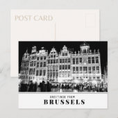 Groeten vanuit Brussels Briefkaart (Voorkant / Achterkant)