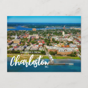 Groeten vanuit Charleston, SC Reisansichtkaart Briefkaart