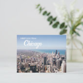 Groeten vanuit Chicago Ansichtkaart Briefkaart (Staand voorkant)