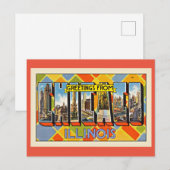 Groeten vanuit Chicago, Illinois Briefkaart (Voorkant / Achterkant)