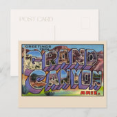 Groeten vanuit De Grand Canyon-ansichtkaart Briefkaart (Voorkant / Achterkant)