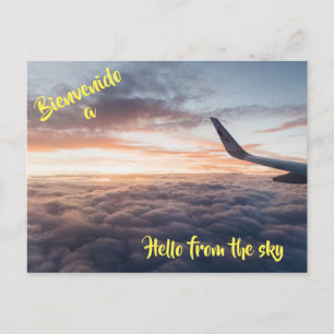Groeten vanuit de lucht ansichtkaart briefkaart