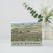 Groeten vanuit de Midwest-ansichtkaart Briefkaart (Staand voorkant)