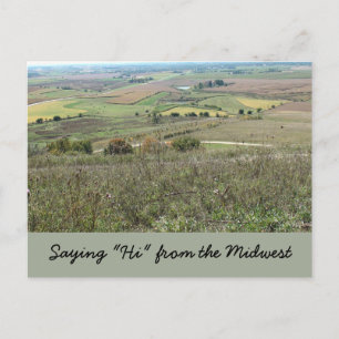 Groeten vanuit de Midwest-ansichtkaart Briefkaart