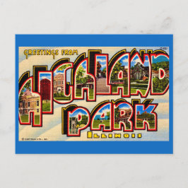 Groeten vanuit Highland Park ansichtkaart Briefkaart