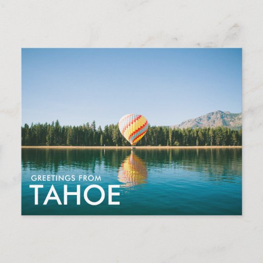 Groeten vanuit Lake Tahoe-ansichtkaart Briefkaart (Voorkant)