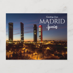 Groeten vanuit Madrid Spanje ansichtkaart Briefkaart