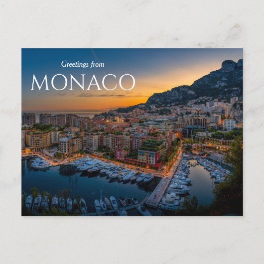 Groeten vanuit Monaco Ansichtkaart Briefkaart (Voorkant)