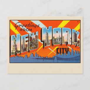 Groeten vanuit New York City ansichtkaart Briefkaart