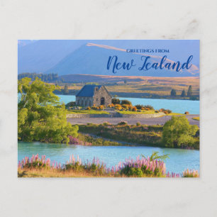 Groeten vanuit New Zealand Schilderachtige briefka Briefkaart