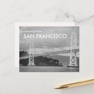 Groeten vanuit San Francisco Bay Bridge Briefkaart