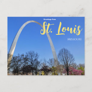 Groeten vanuit St. Louis Arch Missouri Ansichtkaar Briefkaart