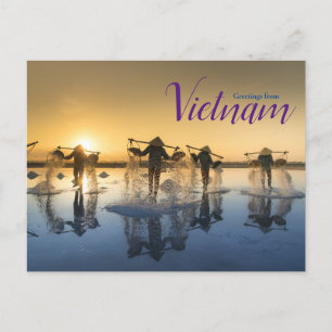 Groeten vanuit Vietnam Ansichtkaart  Briefkaart