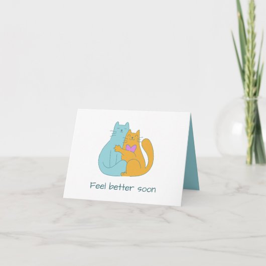 Groeten voelen zich snel beter, aangepaste tekst feestdagen kaart (Voorkant)