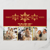 Groeten voor de feestdagen Familie foto's Kerstmis (Voorkant)