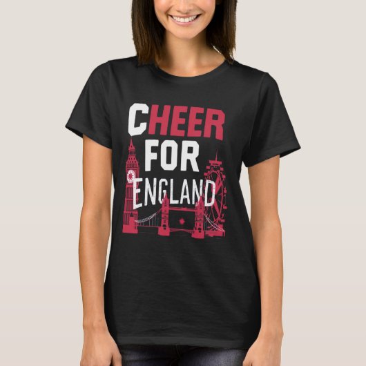 Groeten voor Engeland 2024 Supporter Patriotic Eng T-shirt (Voorkant)
