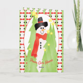 Groeten voor feestvreugde feestdagen kaart (Achterkant)