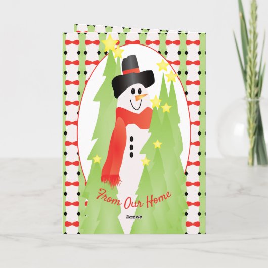 Groeten voor feestvreugde feestdagen kaart (Achterkant)