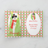 Groeten voor feestvreugde feestdagen kaart (Binnen)