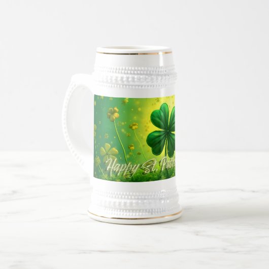 Groeten voor St. Patrick's Day Bierpul (Voorkant links)