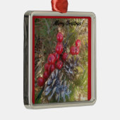 Groeten voor u Premium Square Ornament (Rechts)