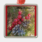 Groeten voor u Premium Square Ornament (Voorkant)
