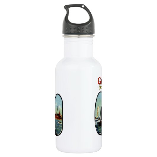 Groeten Waterfles (Achterkant)