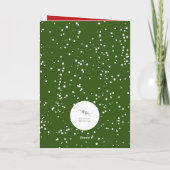 Groetende wensen voor de feestdagen Gelukkig Nieuw (Achterkant)