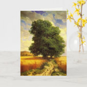 Groetenkaart met Alexandre Calame schilderij Kaart (Gele Bloem)