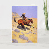 Groetenkaart met Frederic Remington schilderij Kaart (Voorkant)