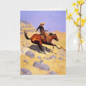 Groetenkaart met Frederic Remington schilderij Kaart (Gele Bloem)
