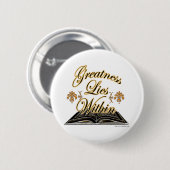 Groetheid leeft binnen 2 ronde button 5,7 cm (Voorkant /achterkant)