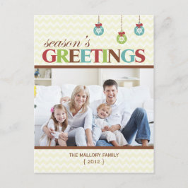 Groetjes Chevron Holiday Briefkaart